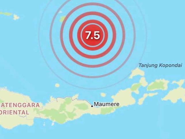 Terremoto de 7.6 sacude Indonesia; lanzan alerta de tsunami
